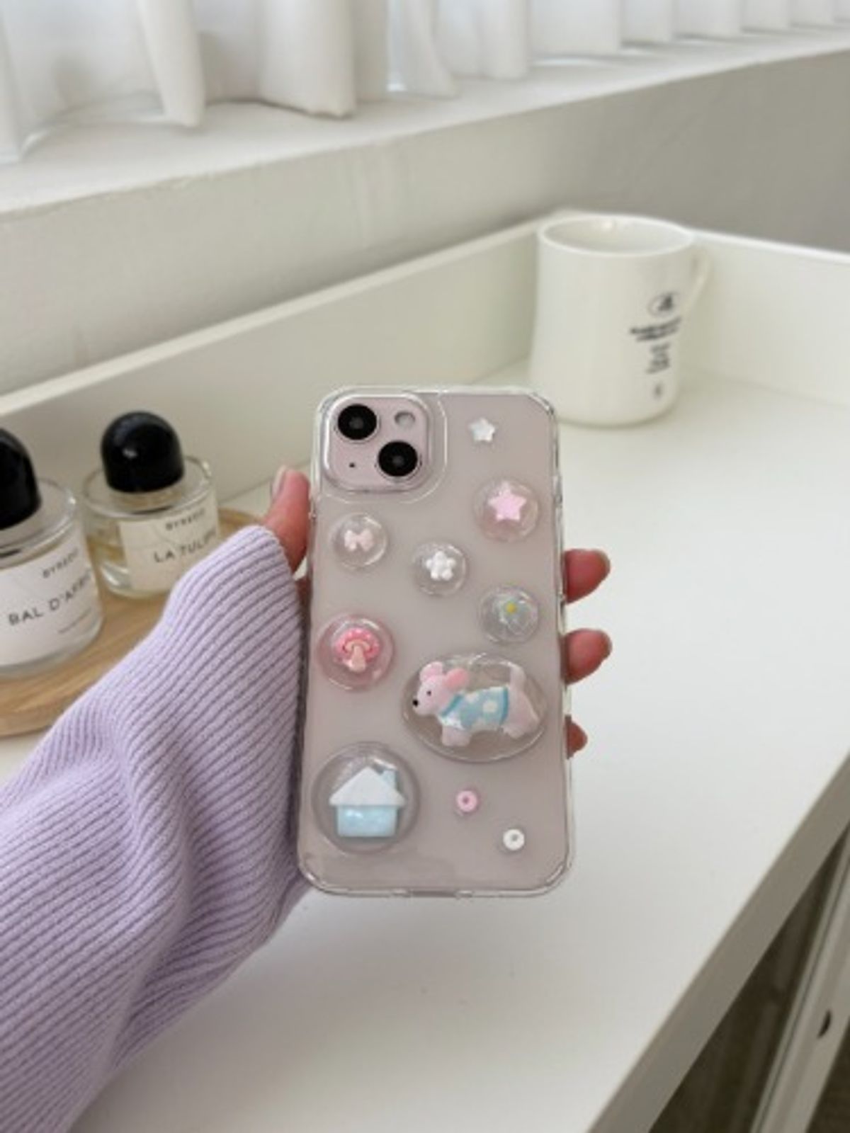크림비(CREAMBEE) pink dog case [레진케이스] 아이폰17 프로