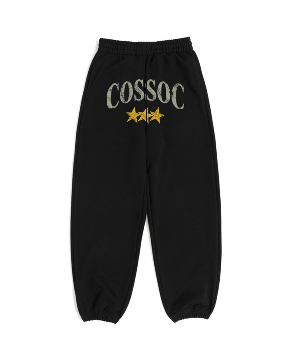 코소(COSO) 스타 크랙 스웻 조거팬츠(BLACK)
