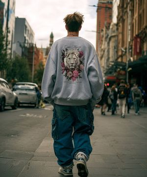 OHPxGOODD b그레이스 오버핏 헤비 맨투맨