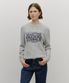 BOUCLE CLASSIC LOGO KNIT PULLOVER light gray