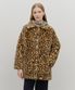 W MID SHEARLING FUR COAT brown
