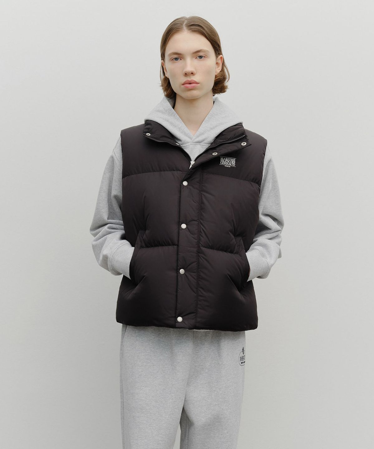 마리떼 프랑소와 저버(MARITHÉ + FRANҪOIS GIRBAUD) CLASSIC LOGO DOWN VEST black