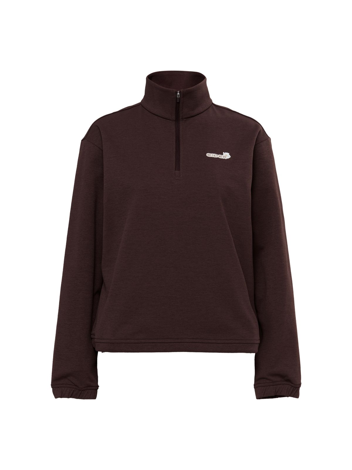 아이더(EIDER) SORONA WARM (소로나 웜) 여성 긴팔 짚업 티셔츠_RED BROWN