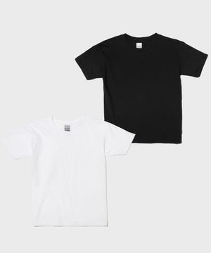 프리미엄 코튼 무지 라운트 키즈 반팔티