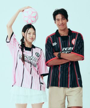 ZD NO.18 스트라이프 풋볼 져지 [블랙]