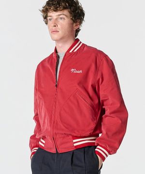 (U) 코튼 바시티 자켓 레드 COTTON VARSITY JACKET RED