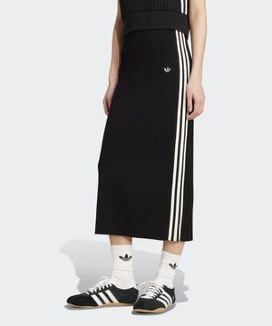 3-스트라이프 니트 스커트 - 블랙 / JW2661