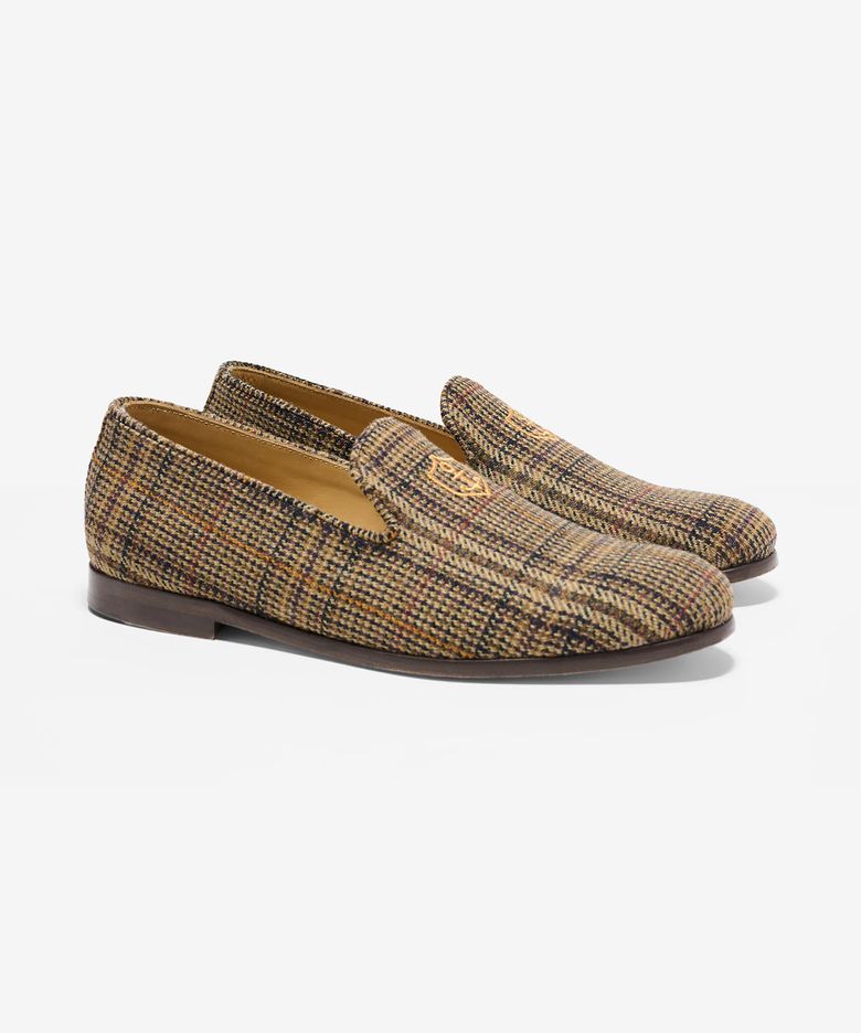 (U) 울 슬리퍼 플레이드 WOOL SLIPPERS PLAID