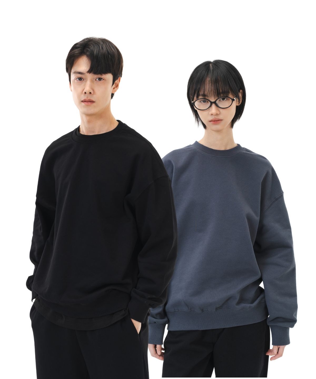 르커스텀(LE CUSTOM) [2PACK] 더에센셜 오버핏 맨투맨 (7COLOR)