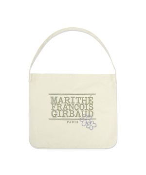 FLOWER CLASSIC LOGO ONE SHOULDER ECO BAG cream