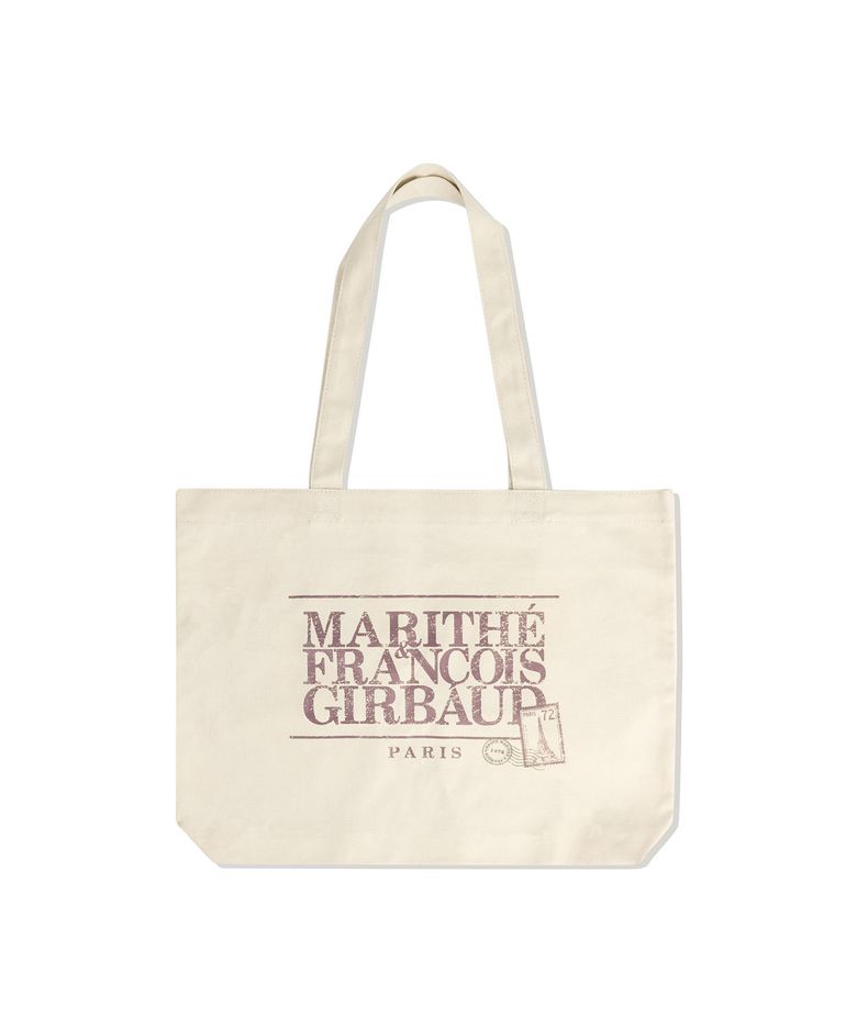 CLASSIC LOGO STAMP ECO BAG cream