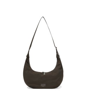 CLASSIC LOGO DEEP HOBO CROSS BAG brown
