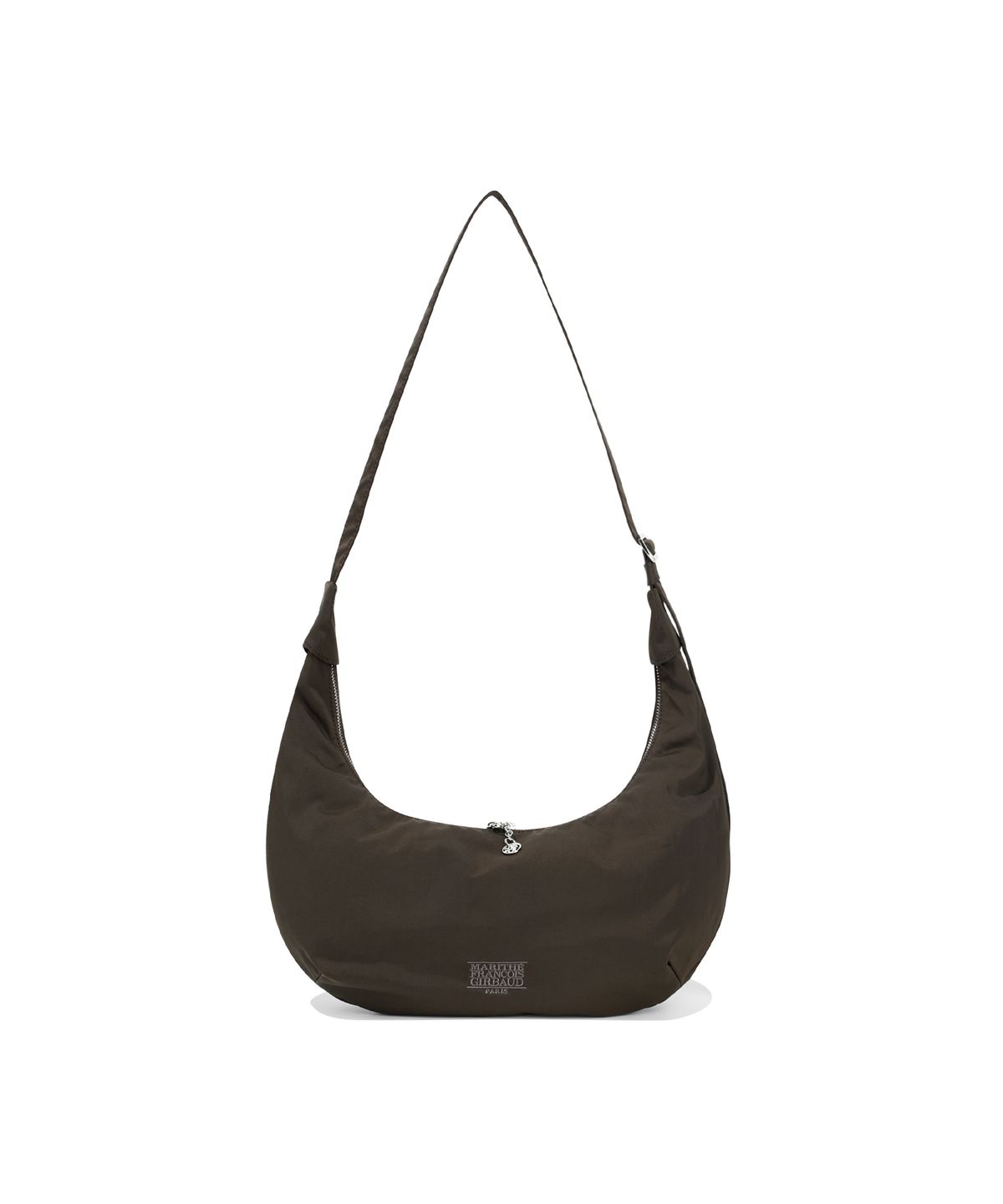 마리떼 프랑소와 저버(MARITHÉ + FRANҪOIS GIRBAUD) CLASSIC LOGO DEEP HOBO CROSS BAG brown