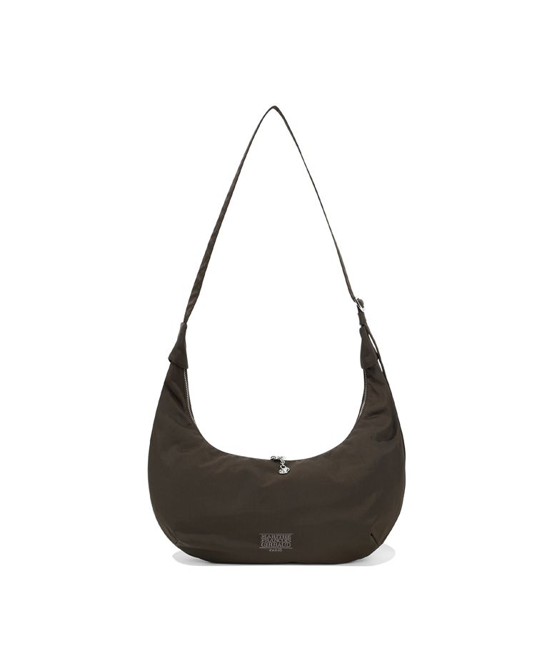 CLASSIC LOGO DEEP HOBO CROSS BAG brown