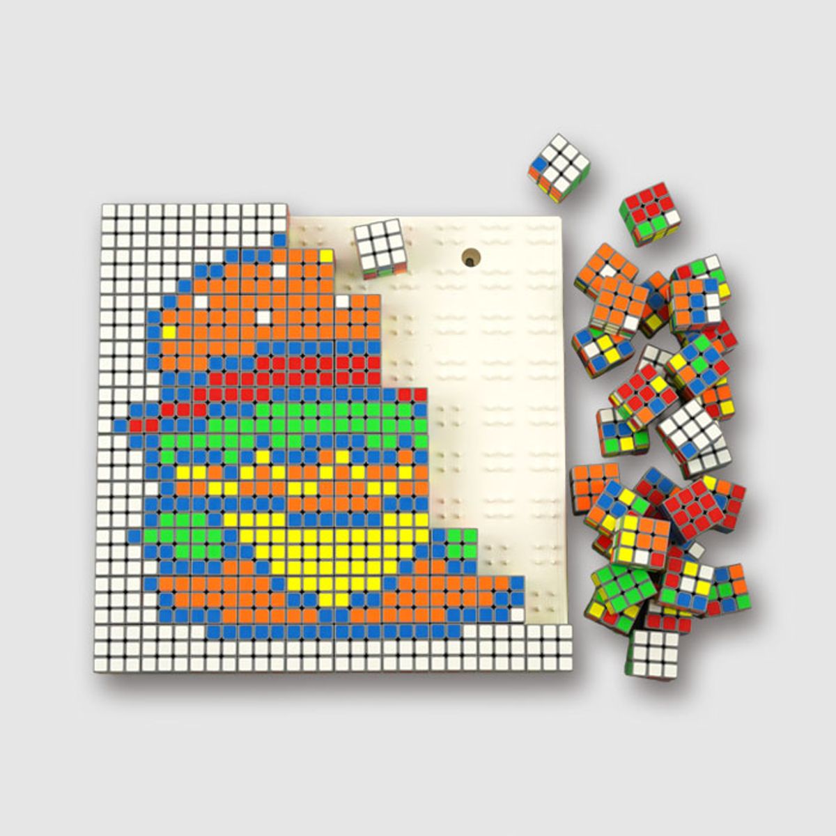 코리아보드게임즈(Korea Boardgames) 간큐브 GAN 10x10 모자이크 큐브(회색)