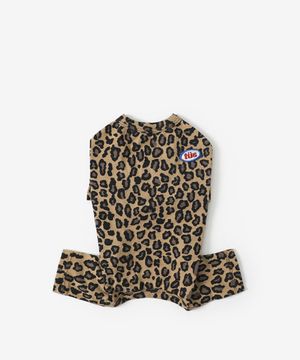 레오파드 강아지 올인원 (브라운)