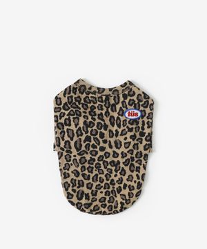 레오파드 강아지 티셔츠 (브라운)