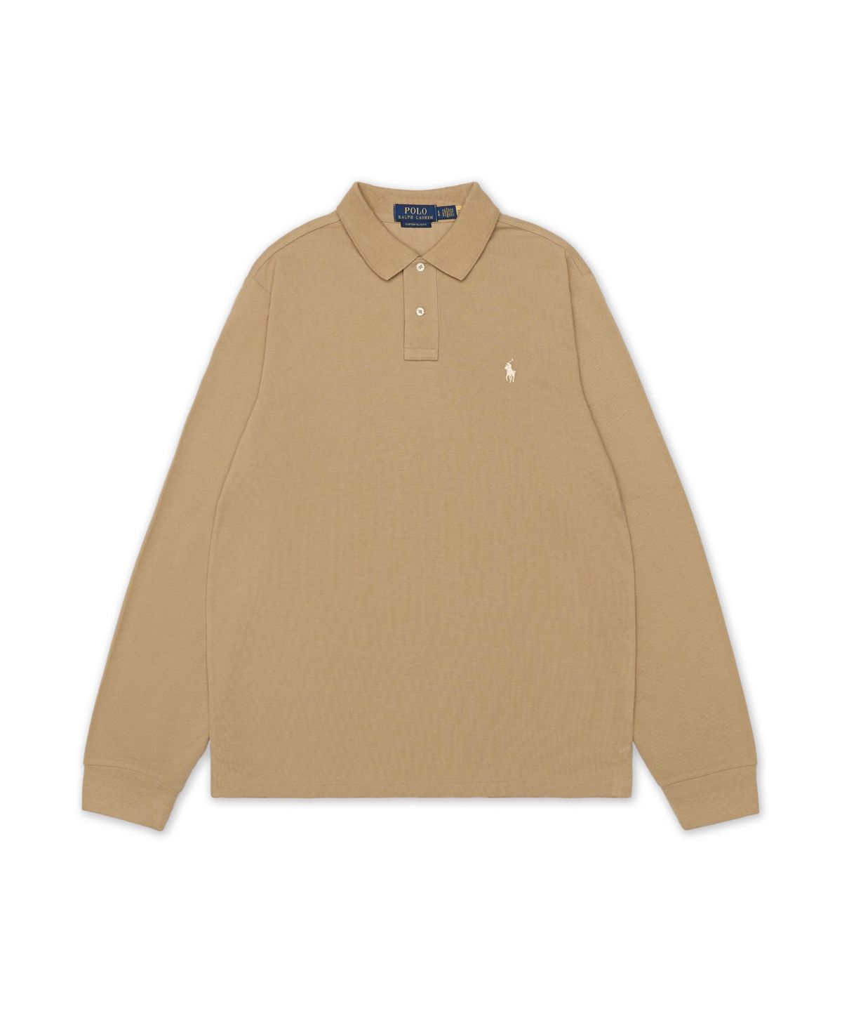 폴로 랄프 로렌(POLO RALPH LAUREN) 커스텀 슬림핏 메시 폴로 셔츠-미디움 베이지
