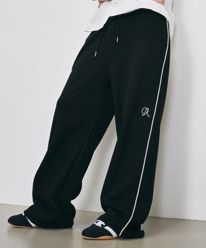 디어 DR 파이핑 스웨트 팬츠 (블랙)