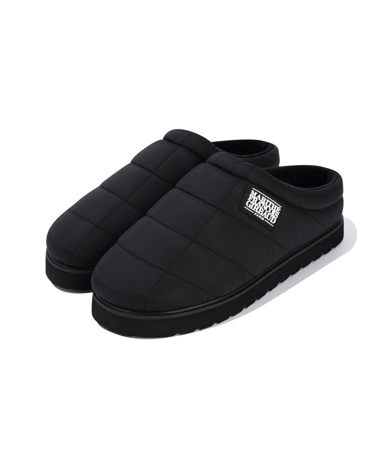 CLASSIC LOGO PADDED MULES black