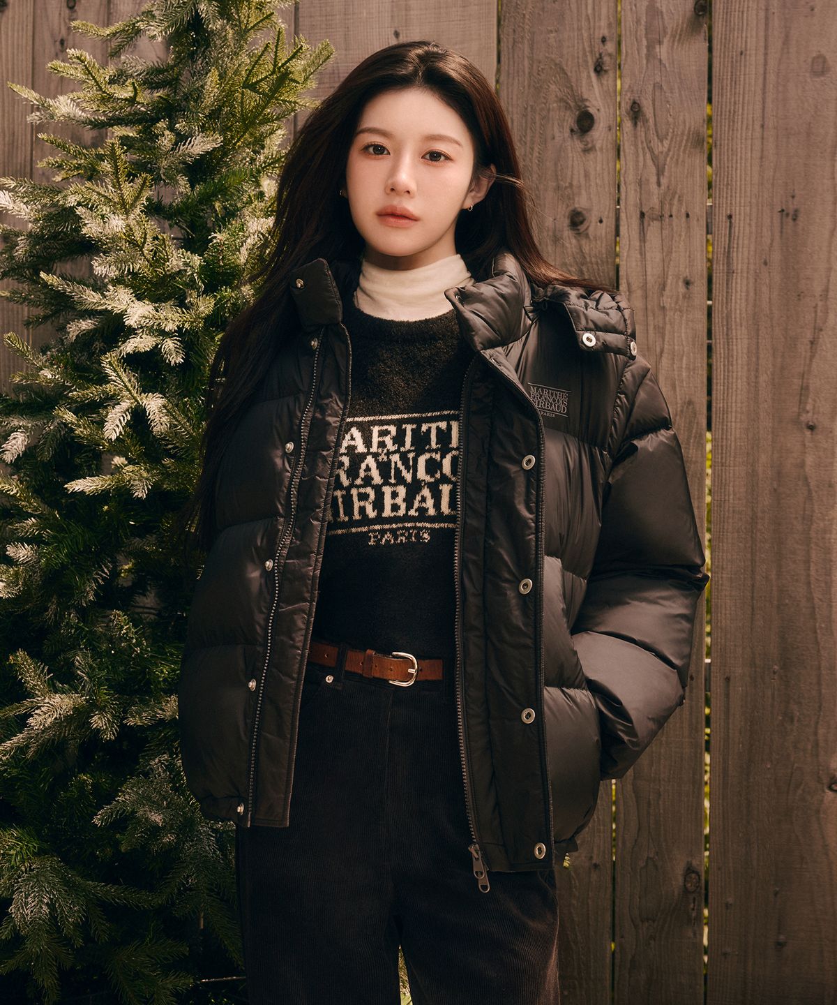 마리떼 프랑소와 저버(MARITHÉ + FRANҪOIS GIRBAUD) DETATCHABLE DOWN JACKET black