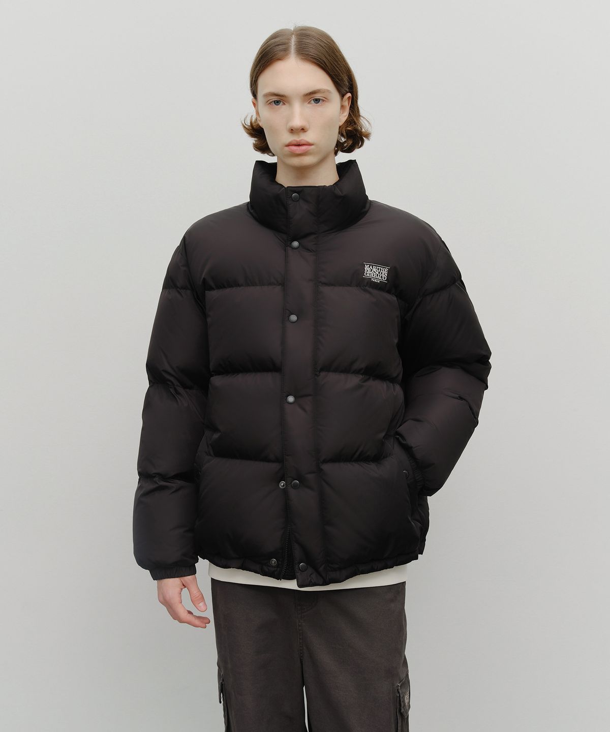 마리떼 프랑소와 저버(MARITHÉ + FRANҪOIS GIRBAUD) CLASSIC LOGO DOWN JACKET black
