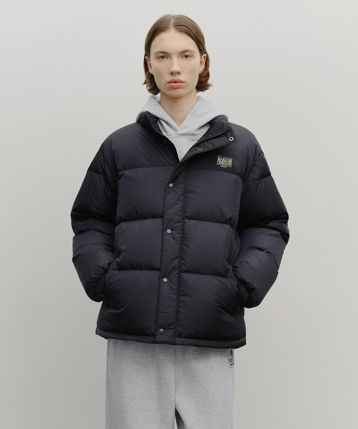 마리떼 프랑소와 저버(MARITHÉ + FRANҪOIS GIRBAUD) CLASSIC LOGO DOWN JACKET navy