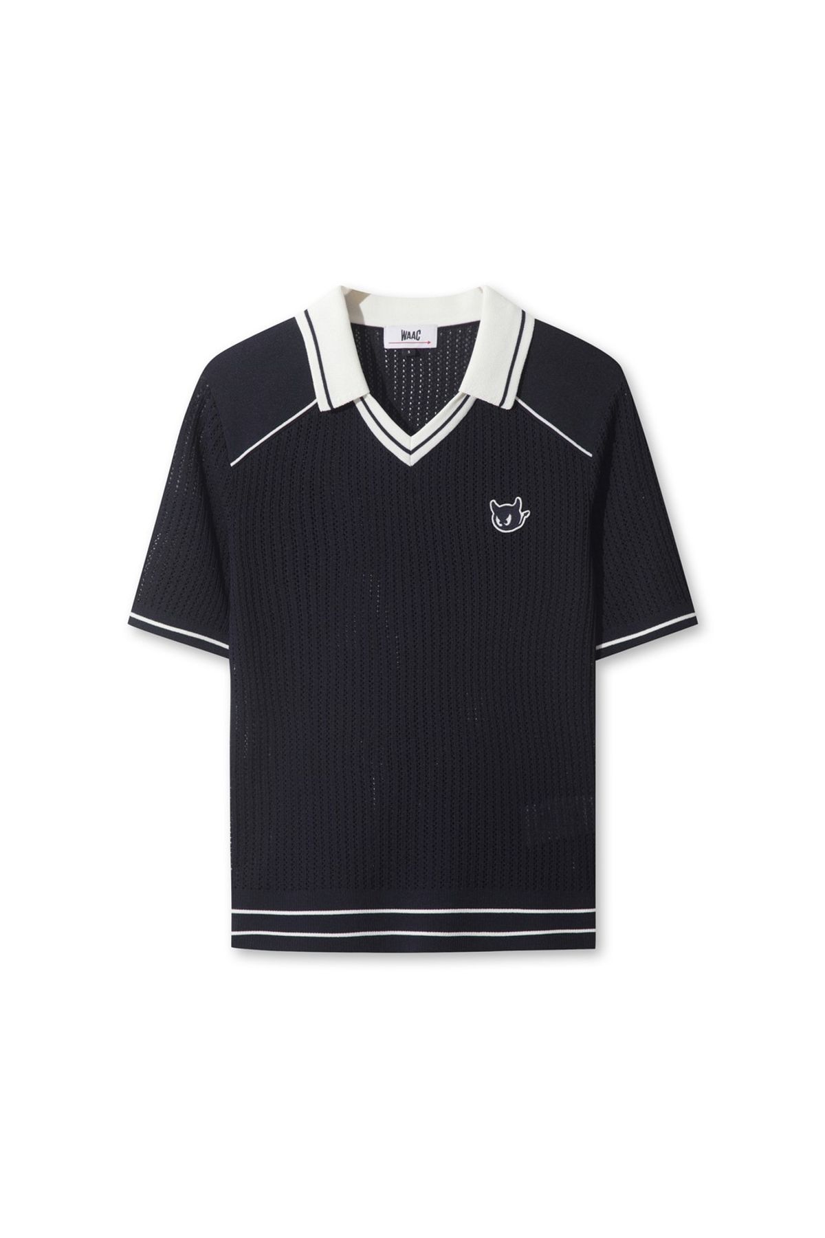 왁(WAAC) Women Air Mesh Knit Polo WWWAA25604NYD