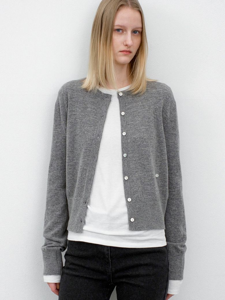 ESSENTIAL WOOL BLENDED SLIM FIT CARDIGAN(CD-2241)