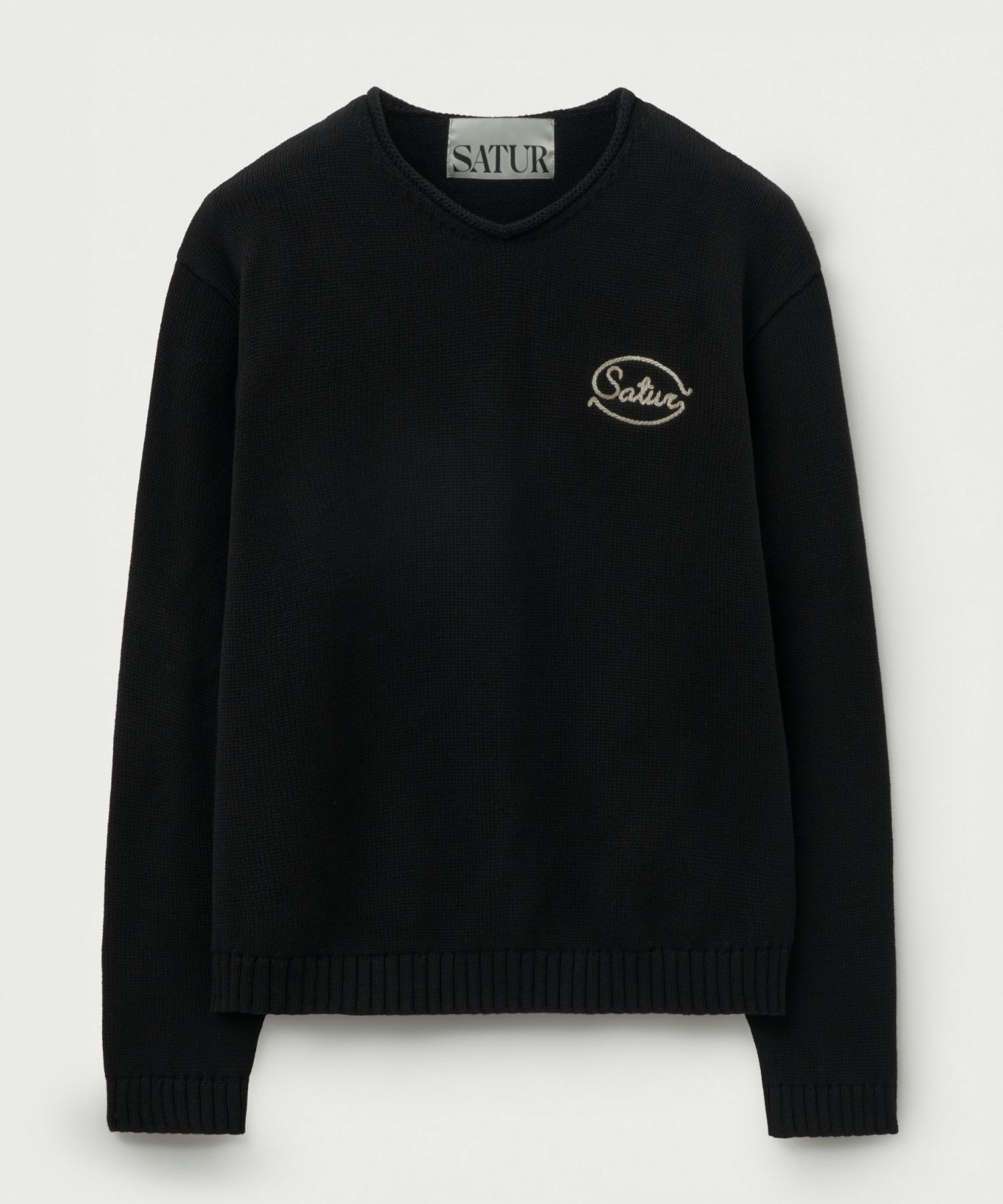 【BLACK】Rope embroidered sweatshirt The Great The Slouch Sweatshirt with Golden State Embroidery