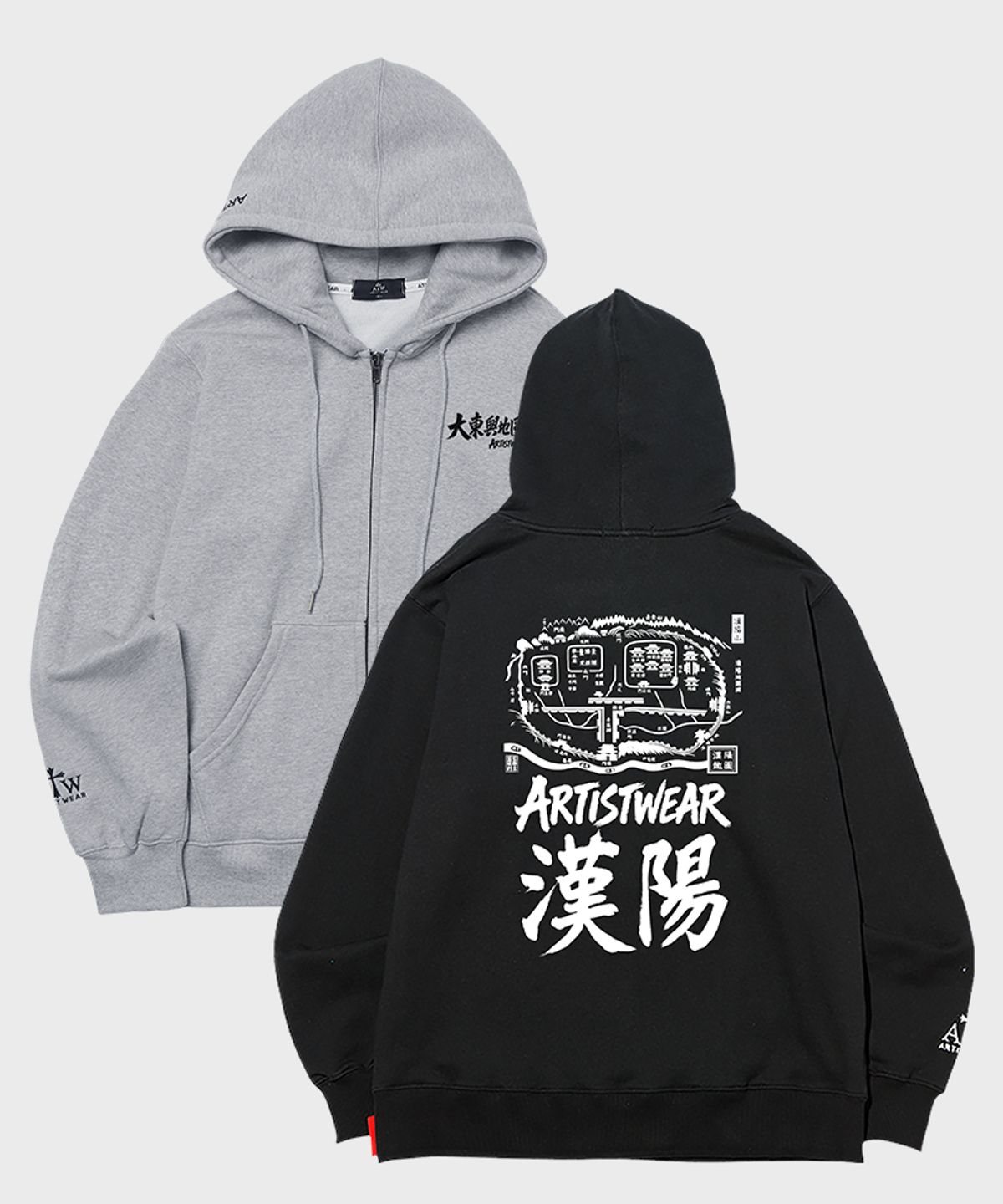 아티스트웨어(ARTISTWEAR) [ATW] 대동여지도 후드집업