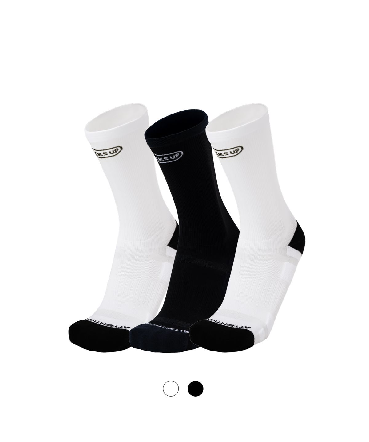 삭스업(SOCKSUP) 어텐션 드라이 러닝 크루삭스 PRO 3PACK