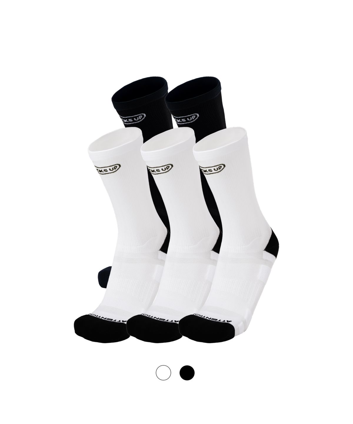 삭스업(SOCKSUP) 어텐션 드라이 러닝 크루삭스 PRO 5PACK