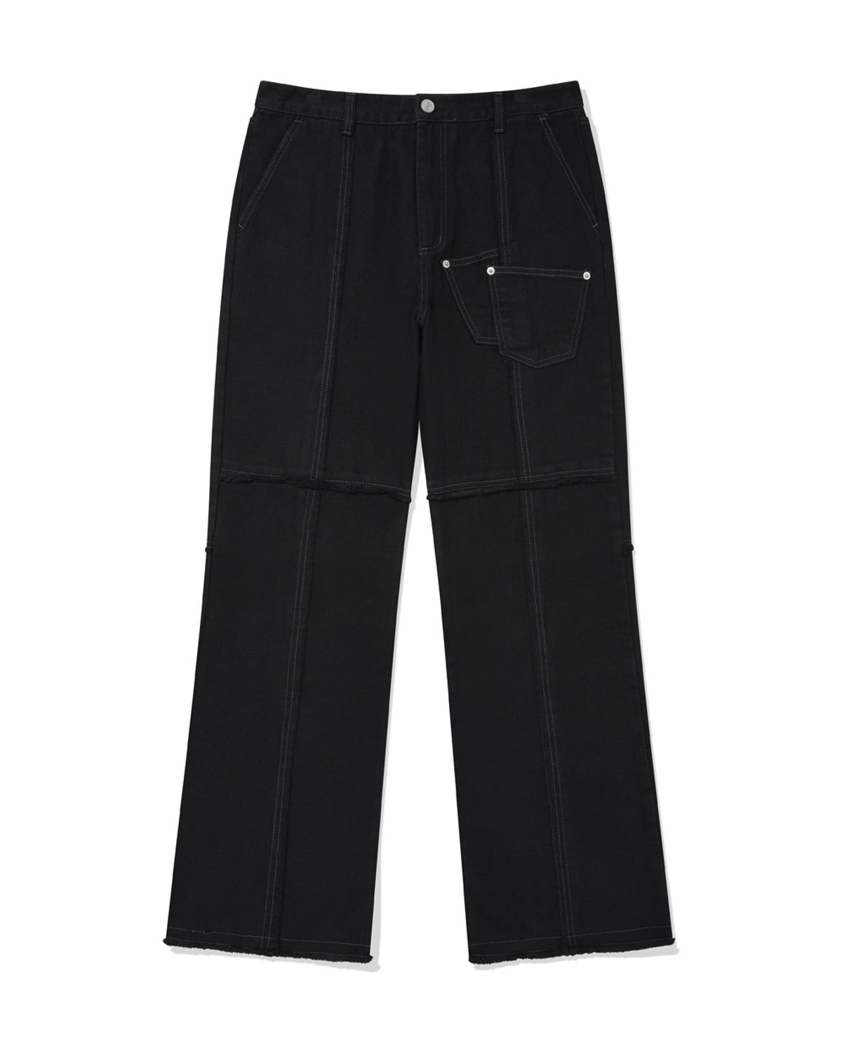 포스333(PHOS333) Double Pocket Incision Jeans/Black