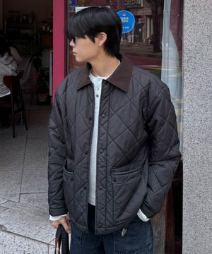 [오정규 PICK] 코듀로이 카라 퀼팅 점퍼 - 2color