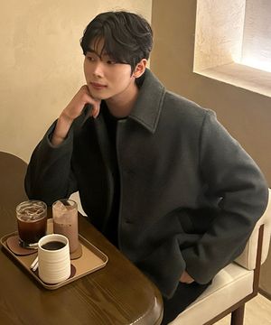 캐시가공 울 라이크 하프 코트 - 3color