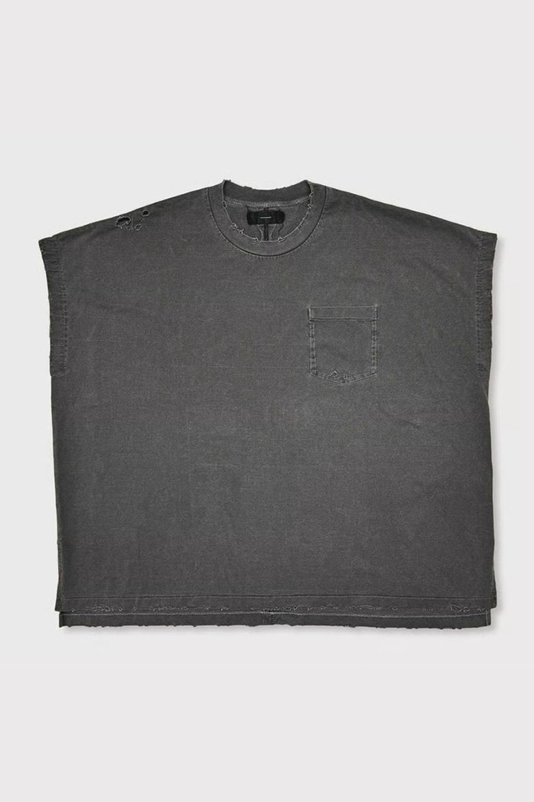 Pocket TunicWith Damaged(AGED BLACK)