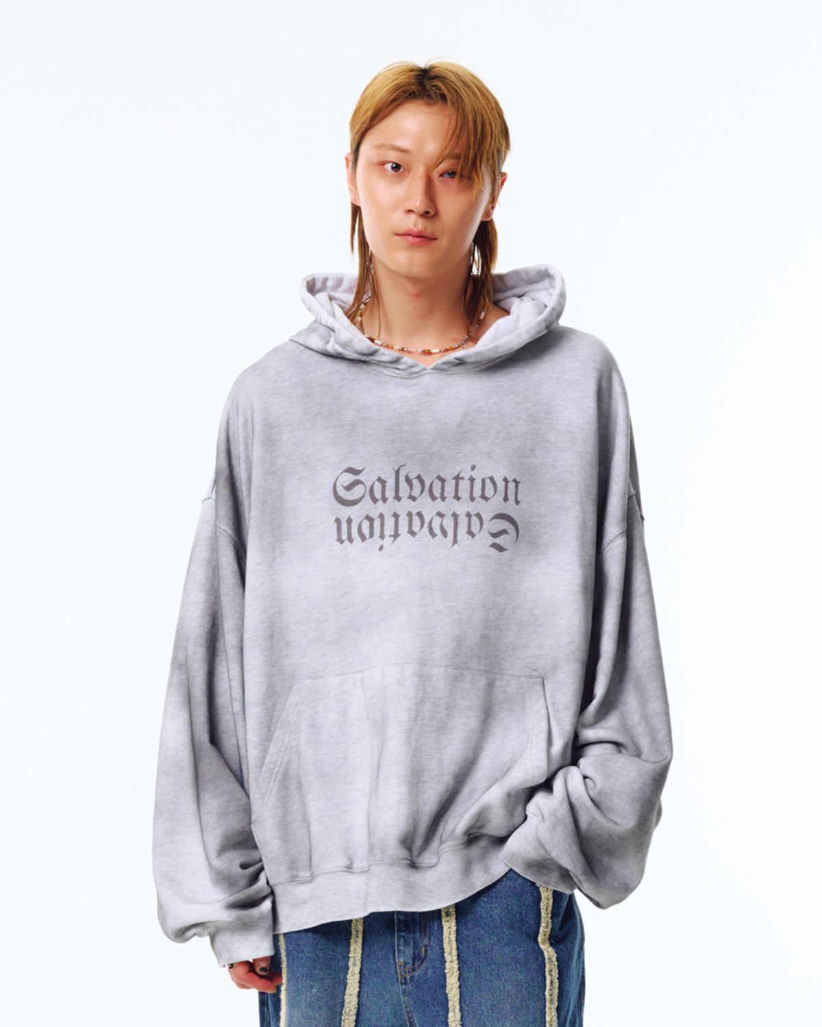 포스333(PHOS333) Stain Washed Hoodie