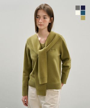 솔리드 코어 V넥 니트 5Color