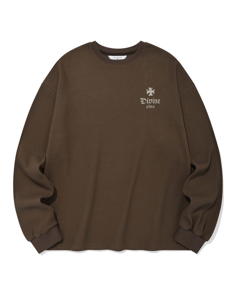 Divine Waffle Long Sleeved/Dark Brown