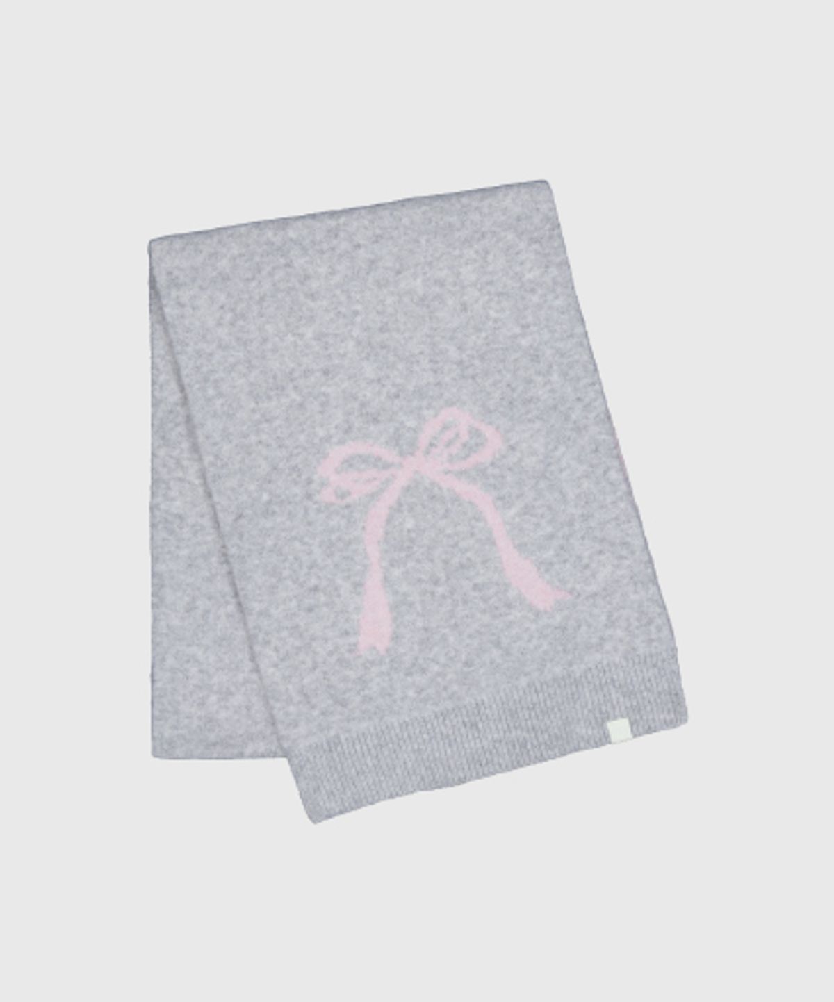 래니래니(RENNYRENNIE) RIBBON MUFFLER - 리본 머플러 [ LIGHT GRAY_M006LG]