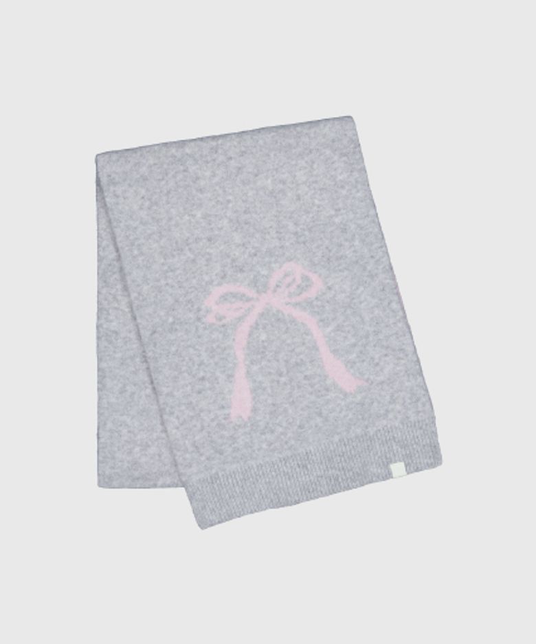 RIBBON MUFFLER - 리본 머플러 [ LIGHT GRAY_M006LG]