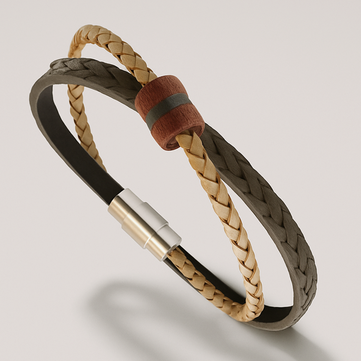 마크-4(MARK-4) LAYERED LEATHER (WOOD RONDELLE)