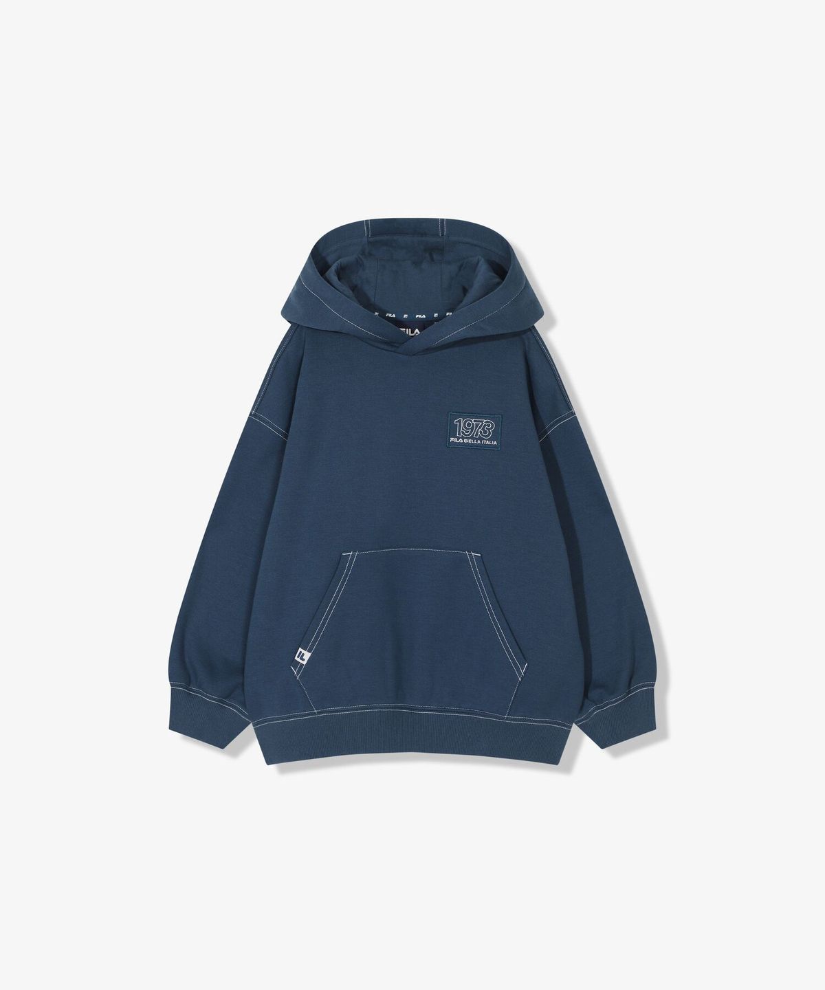 휠라 키즈(FILA KIDS) 스몰레터 후드 맨투맨