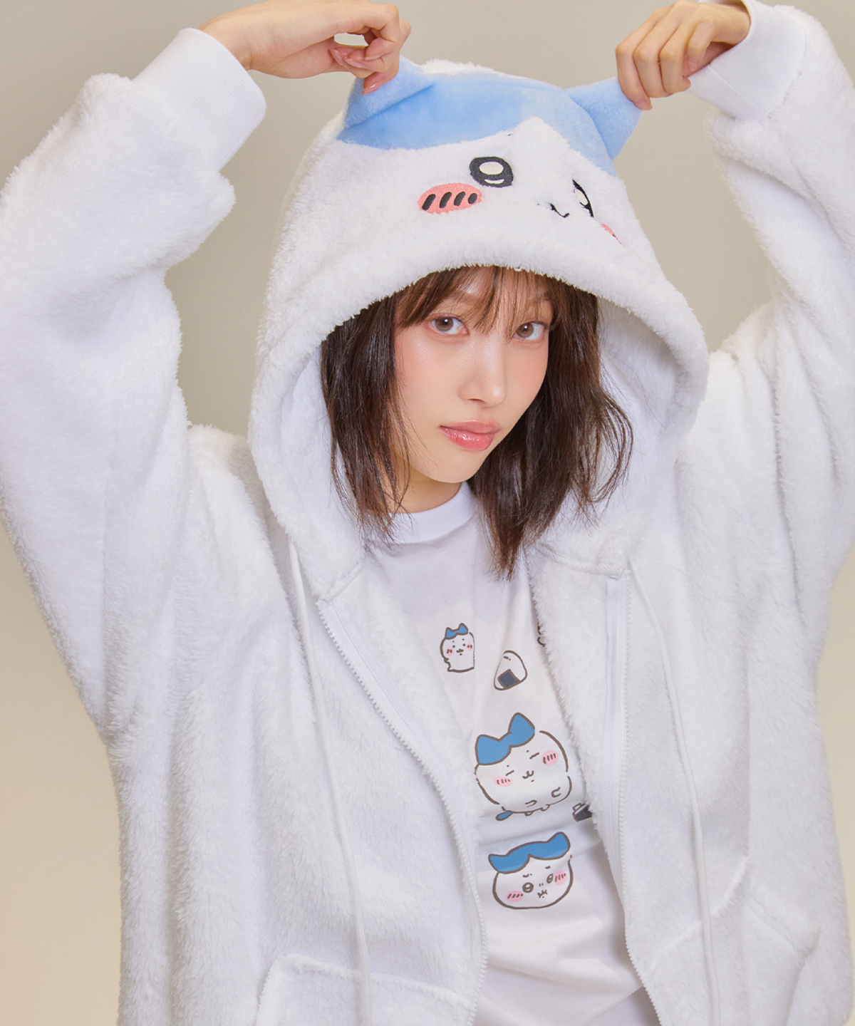 스파오(SPAO) [먼작귀] 후드집업(BLUE)_SPMZF49U01