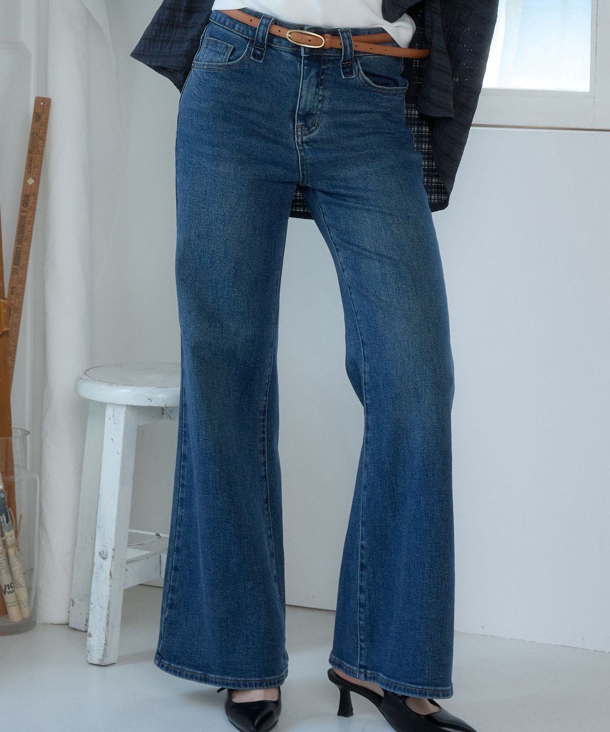 힐리오트(HEALIOTE) INDIGO BOOTS CUT DENIM PANTS_INDIGO