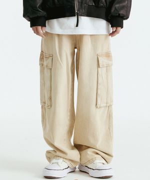 빅카고 데님 팬츠 (베이지)