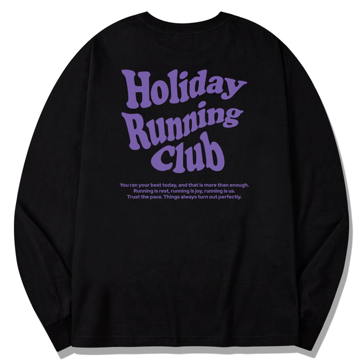 스플래시코드(SPLASHCODE) 롱슬리브 블랙 - 홀리데이 러닝 클럽(Holiday Running Club)