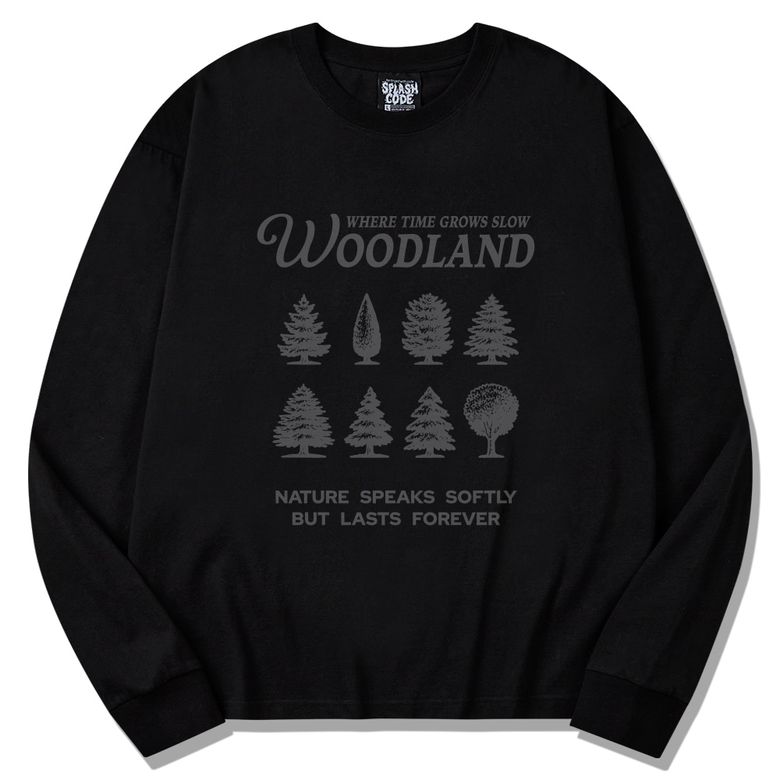 롱슬리브 블랙 - 우드랜드(Woodland)