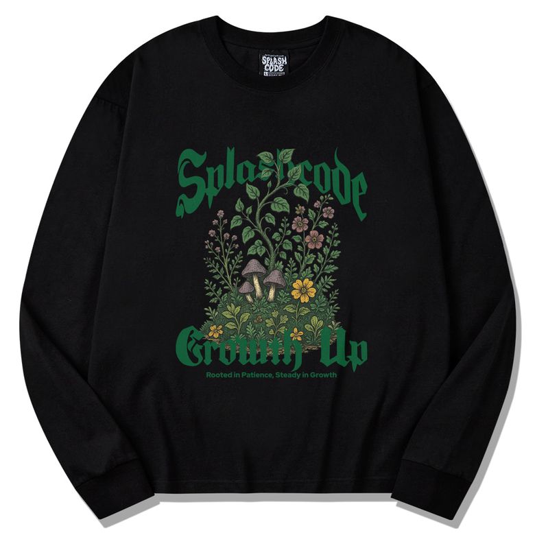 롱슬리브 블랙 - 그로우쓰(Growth Up)